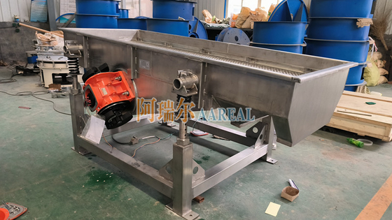 1000*2500 mm seta a vibrazione lineare in acciaio inossidabile 304 regolabile per angolo per cubetti di ghiaccio
