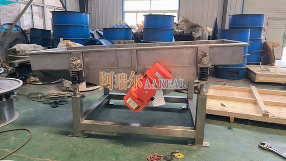 1000*2500 mm seta a vibrazione lineare in acciaio inossidabile 304 regolabile per angolo per cubetti di ghiaccio