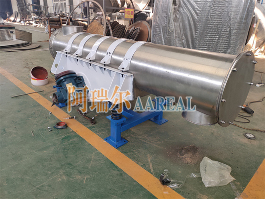 Alta efficienza Piccole dimensioni di 400 mm di diametro Tubular Vibratory Feeder per le particelle chimiche Seat Installazione