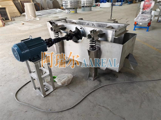 Acciaio inossidabile 316L telaio vibrante ad alta frequenza Flat Vibrating Screen Machine for Paper Pulp Filtration