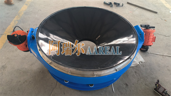 Alto rendimento 400mm~1500mm Acciaio inossidabile 304 a basso profilo Flow Through Separator Inline Vibrating Screen Per materiale per batterie al litio rivestito con carburo di teflone