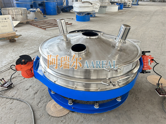 Alto rendimento 400mm~1500mm Acciaio inossidabile 304 a basso profilo Flow Through Separator Inline Vibrating Screen Per materiale per batterie al litio rivestito con carburo di teflone