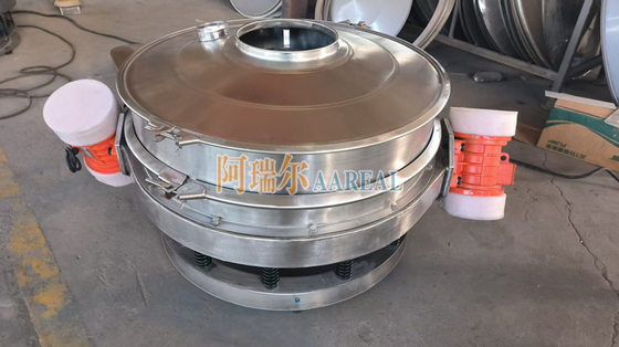 Acciaio inossidabile 400mm~2100mm 1~2 Decks Low Profile Flow Through Inline Vibrating Control Sieve Vibro Sieve per polvere di cioccolato con doppi motori