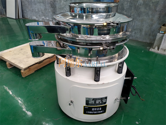 Sito vibrante rotativo per polvere metallica ad alta efficienza di acciaio inossidabile di grande capacità 1800 RPM