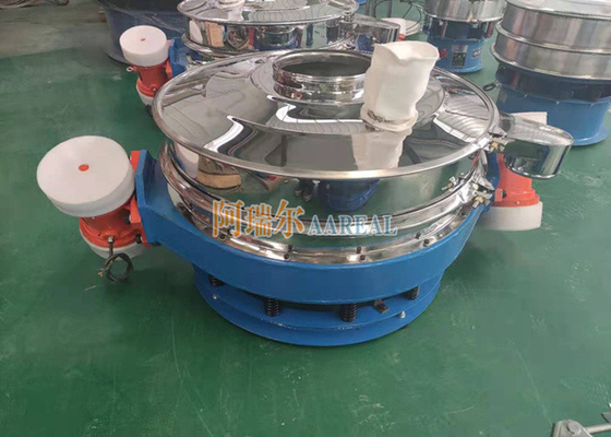 Alto rendimento 400mm~1500mm Acciaio inossidabile 304 a basso profilo Flow Through Separator Inline Vibrating Screen Per materiale per batterie al litio rivestito con carburo di teflone