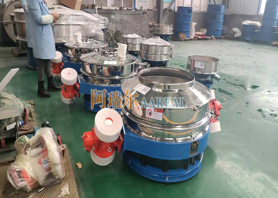 Separatore di flusso a basso profilo attraverso la vibrazione per motori a doppia potenza a carbonato di calcio
