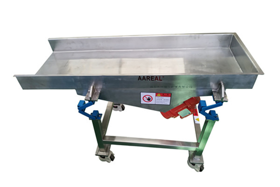 Alimentatore vibratore portatile in acciaio inossidabile di qualità alimentare di piccole dimensioni con nuova sospensione del trasportatore per agitatori