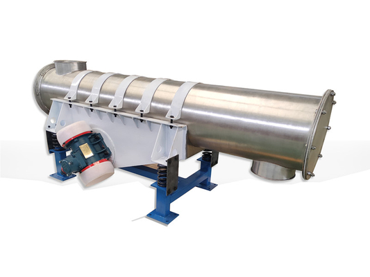 Alta efficienza Piccole dimensioni di 400 mm di diametro Tubular Vibratory Feeder per le particelle chimiche Seat Installazione