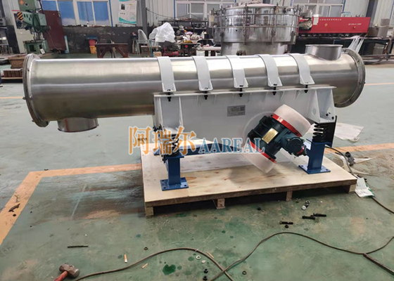 Diametro 400 mm Stainless Steel Tubular Industrial Conveyor Systems Industria alimentare